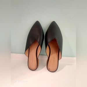 Madewell leather pointy mule